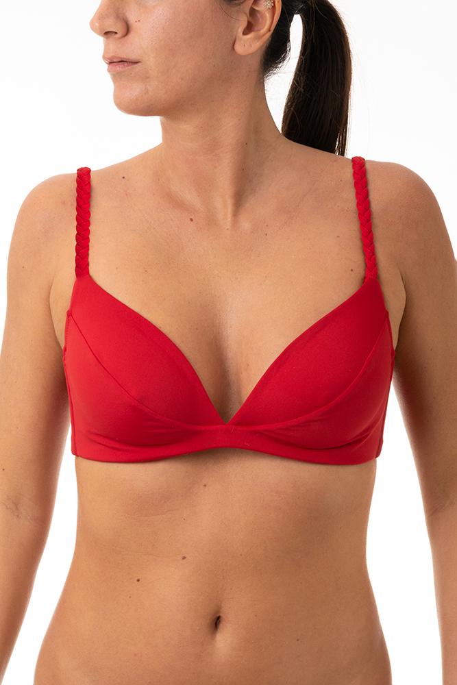 MIX REGGISENO FERRETTO DONNA ROSSO SCURO ANTEATR REDV BE BEACH